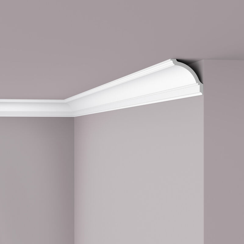 foto del prodotto nmc cornice soffitto parete gp nomastyl noel marquet modanatura tipo stucco design moderno bianco 2 m