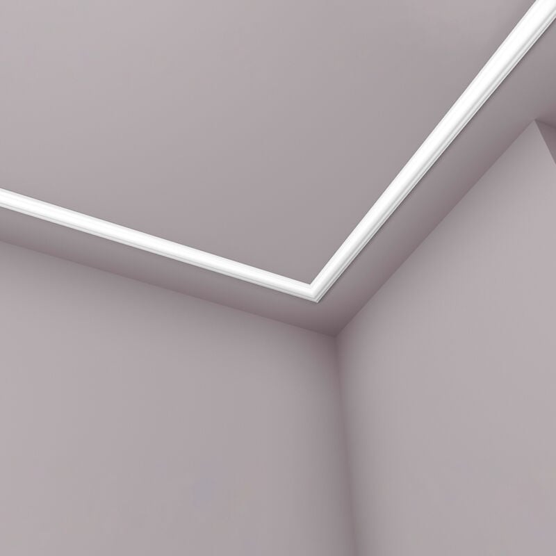 foto del prodotto nmc cornice soffitto parete o nomastyl noel marquet modanatura tipo stucco design moderno bianco 2 m