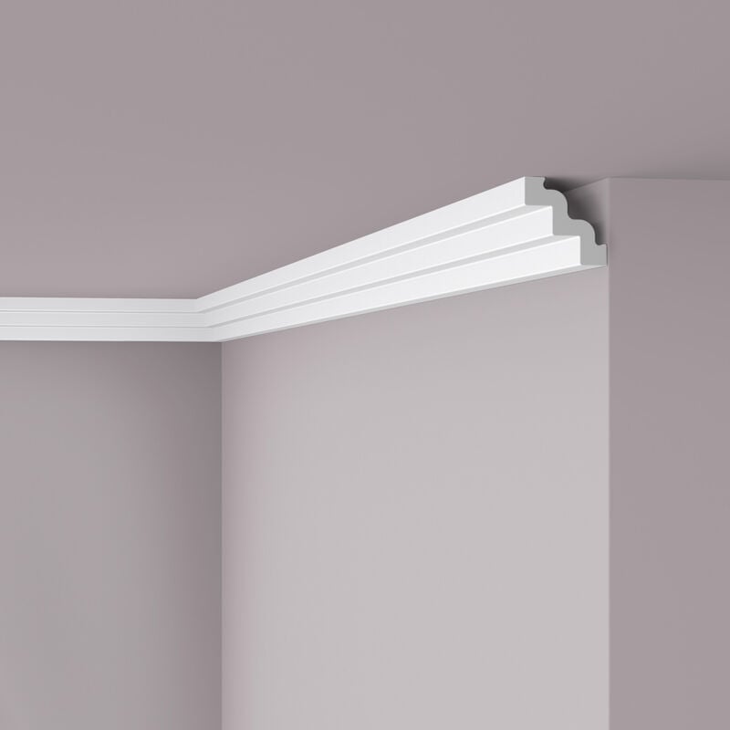 foto del prodotto nmc cornice soffitto parete st3 nomastyl noel marquet modanatura tipo stucco design moderno bianco 2 m