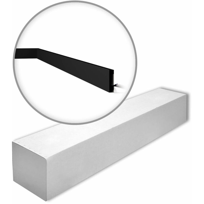 foto del prodotto nmc ft2 black box wallstyl noel marquet 1 scatola 17 pezzi battiscopa fregio design moderno nero 34 m