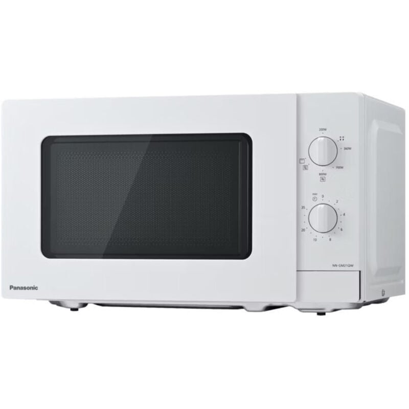 foto del prodotto nn gm21qwepg forno a microonde bianco solo microonde superficie piana 20 l 800 w panasonic