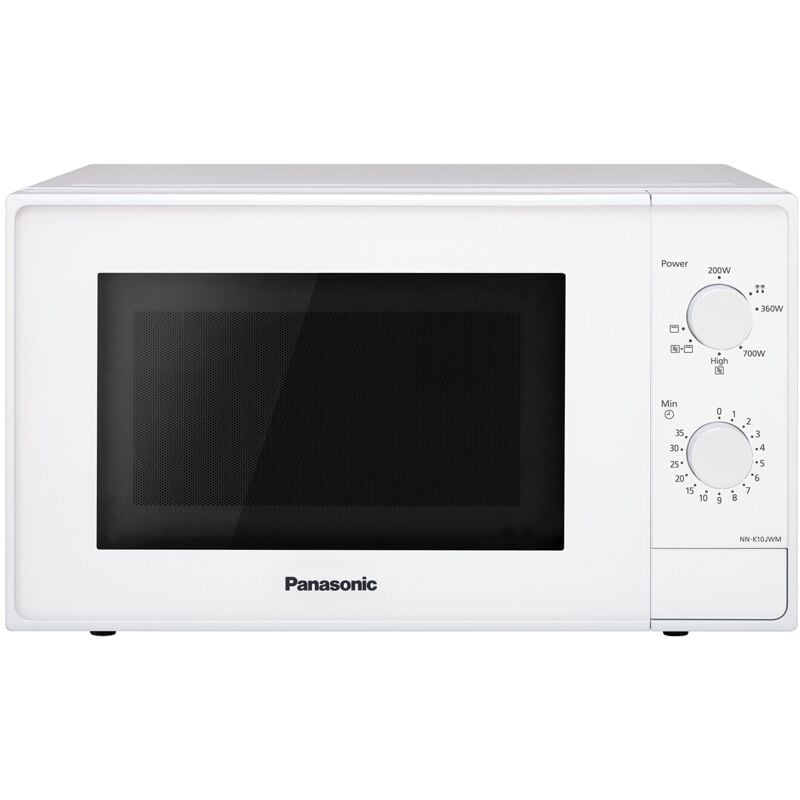 foto del prodotto nn k10jwmepg forno a microonde combinato con grill e piatto rotante in vetro, 20l, 800w, impostazione scongelamento, 5 livelli di potenza, timer,
