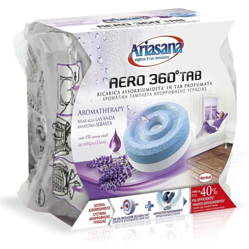 foto del prodotto no brand ariasana ricarica power tab aero 360 universale assorbiumidit lavanda pasticca