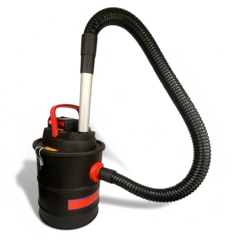 foto del prodotto no brand aspiracenere a batteria 18v con serbatoio acciaio lt12 filtro hepa e motore 110w per cenere max 40 gradi senza batteria