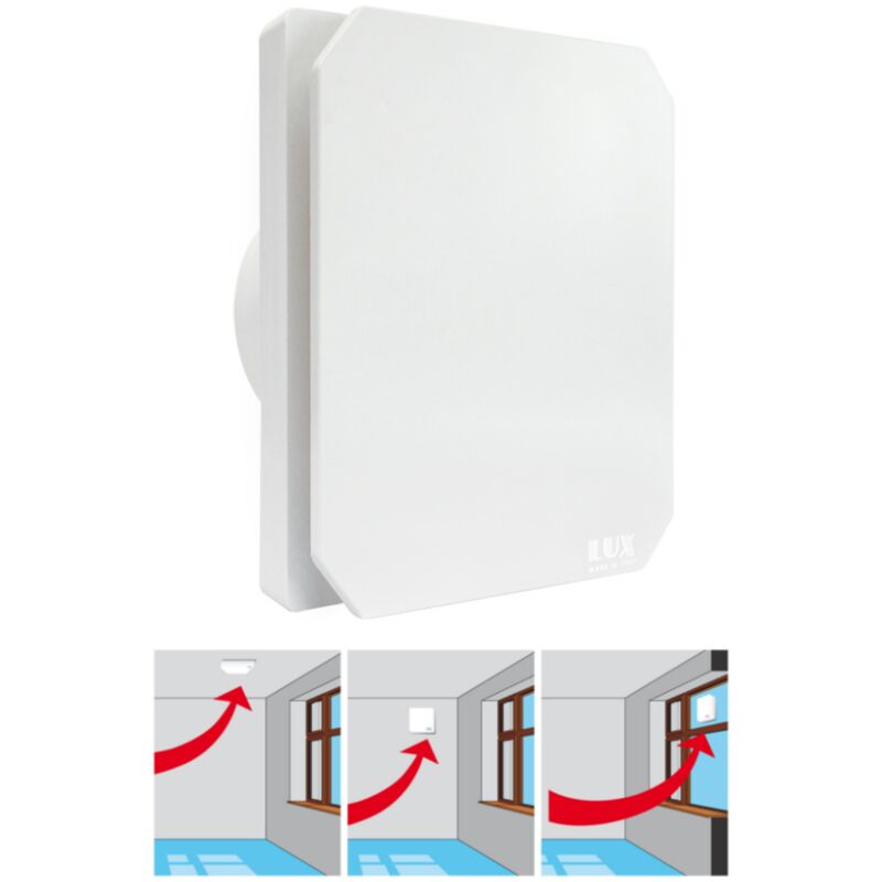 foto del prodotto no brand aspiratore elettrico assiale 120 mm 140 m3h per ricambio aria in bagni ciechi mansarde taverne tensione 220v potenza 15w