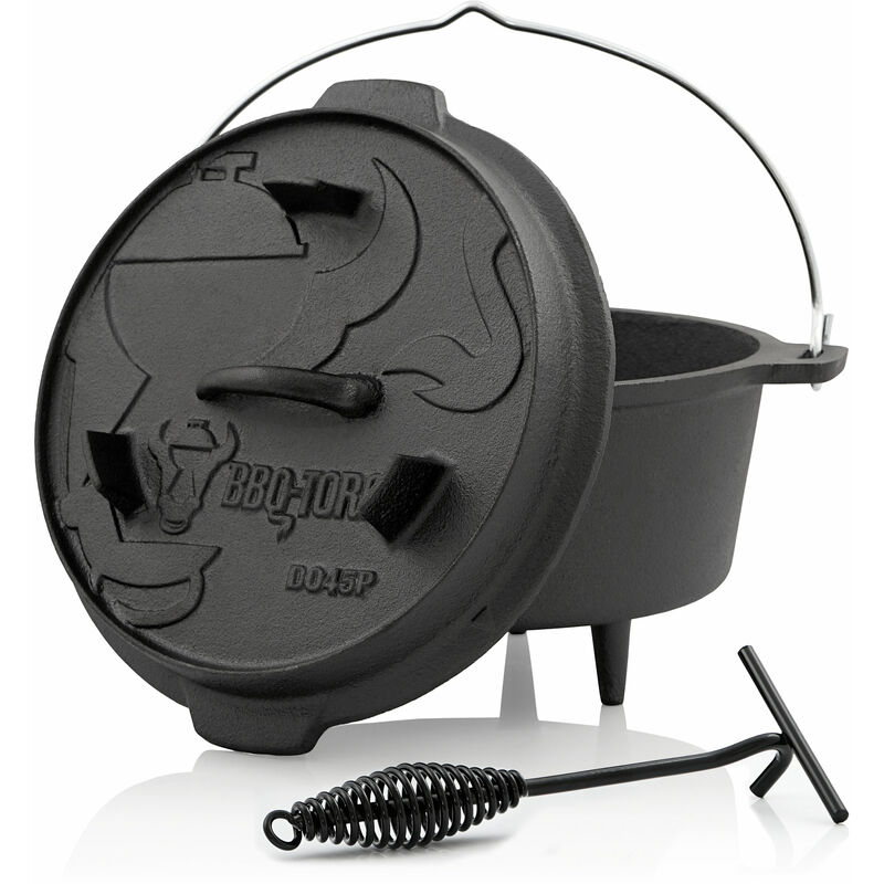 foto del prodotto no brand bbq toro forno olandese do45p, pentola in ghisa premium da 4,2 l, pentola in ghisa