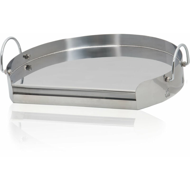 foto del prodotto no brand bbq toro piastra in acciaio inox 55 cm ideale per 57er kettle grill plancha per grill a carbonella