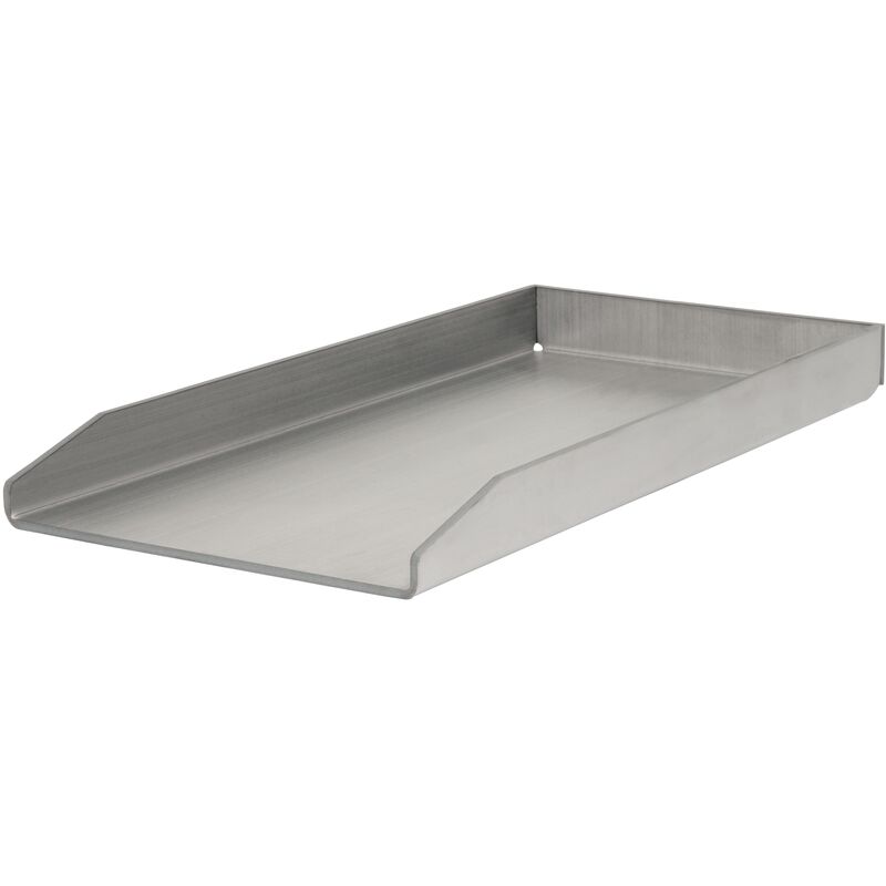 foto del prodotto no brand bbq toro piastra per grigliare in acciaio inox 26 x 44,5 cm plancha per griglia a carbonella e a gas