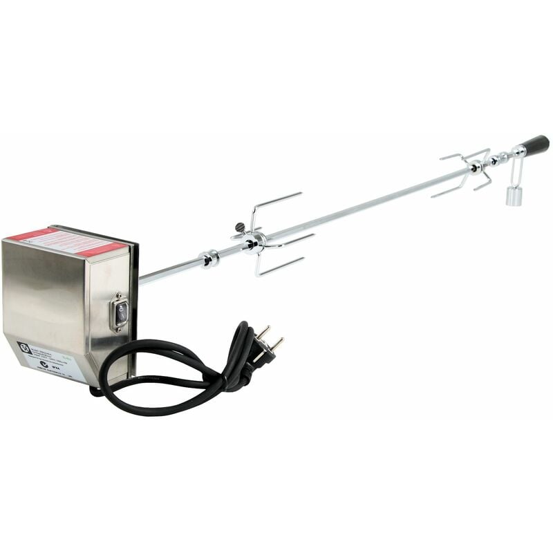 foto del prodotto no brand bbq toro set di spiedini per grill, 120 cm, con motore in acciaio inox, 220v 240v