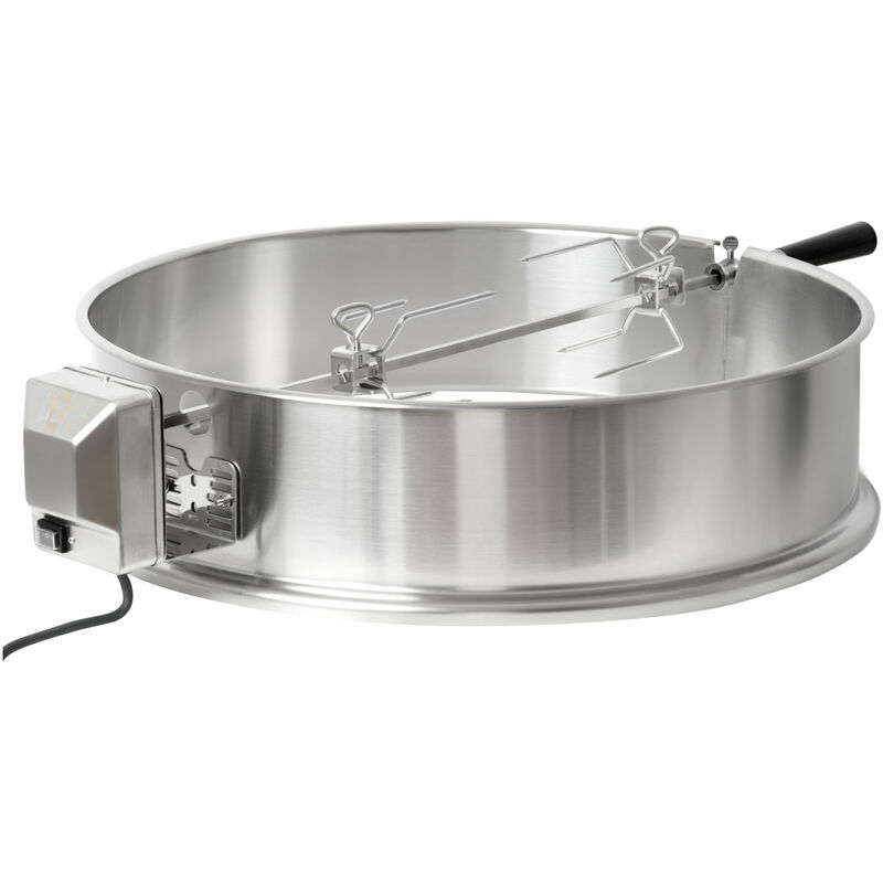 foto del prodotto no brand bbq toro spiedo in acciaio inox per griglia bollitore 57 cm girarrosto, spiedo rotante per barbecue