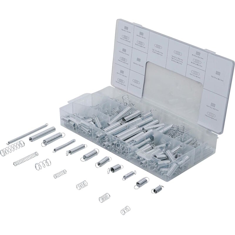 foto del prodotto no brand bgs 8047 assortimento molle set 200 molle di trazione e compressione