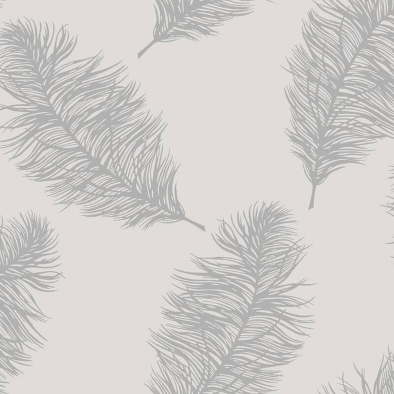 foto del prodotto no brand carta da parati fawning feather grigio chiaro dutch wallcoverings