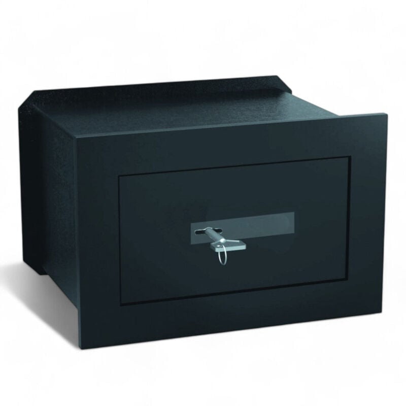 foto del prodotto no brand cassaforte sicurezza acciaio speciale chiave doppia mappa serratura catenacci nichelati verniciata resistente 26x15xh18 cm