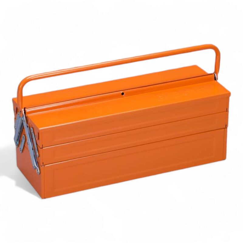 foto del prodotto no brand cassetta portautensili in lamiera verniciata a polvere con 5 scomparti 45x21x20 cm per organizzare attrezzi e utensili