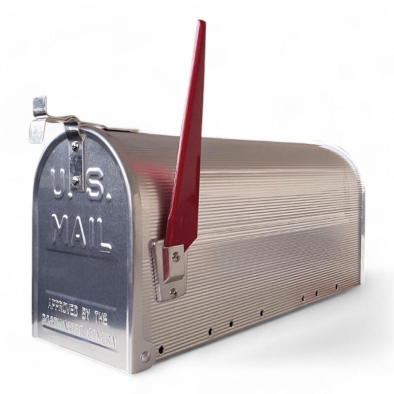 foto del prodotto no brand cassetta postale in acciaio zincato stile americano 17x48 cm senza palo topolino