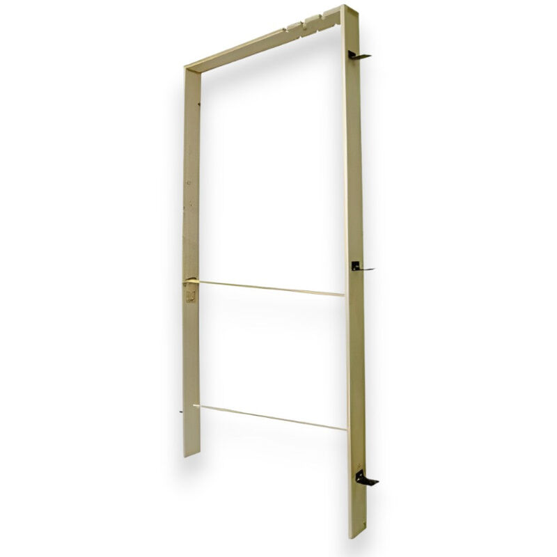 foto del prodotto no brand controtelaio universale in legno di abete spessore 2 cm per porte interne con zanche in metallo premontate 12 cm