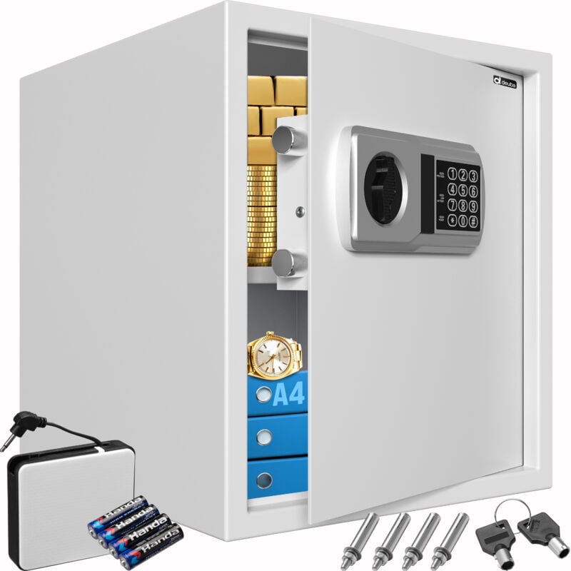 foto del prodotto no brand deuba cassaforte per documenti 35x40x40cm serratura elettronica a combinazione 4 batterie cassaforte per hotel cassaforte per ufficio