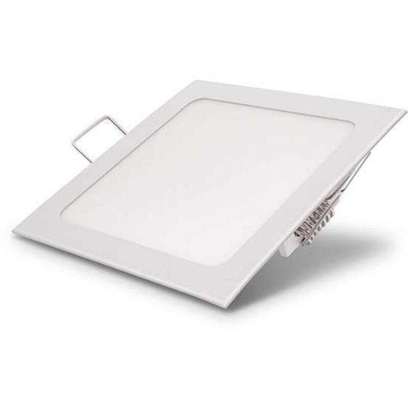 foto del prodotto no brand faretto led 12w 840lm 96w quadrato bianco 166mmx166mm bianco giorno 6000k