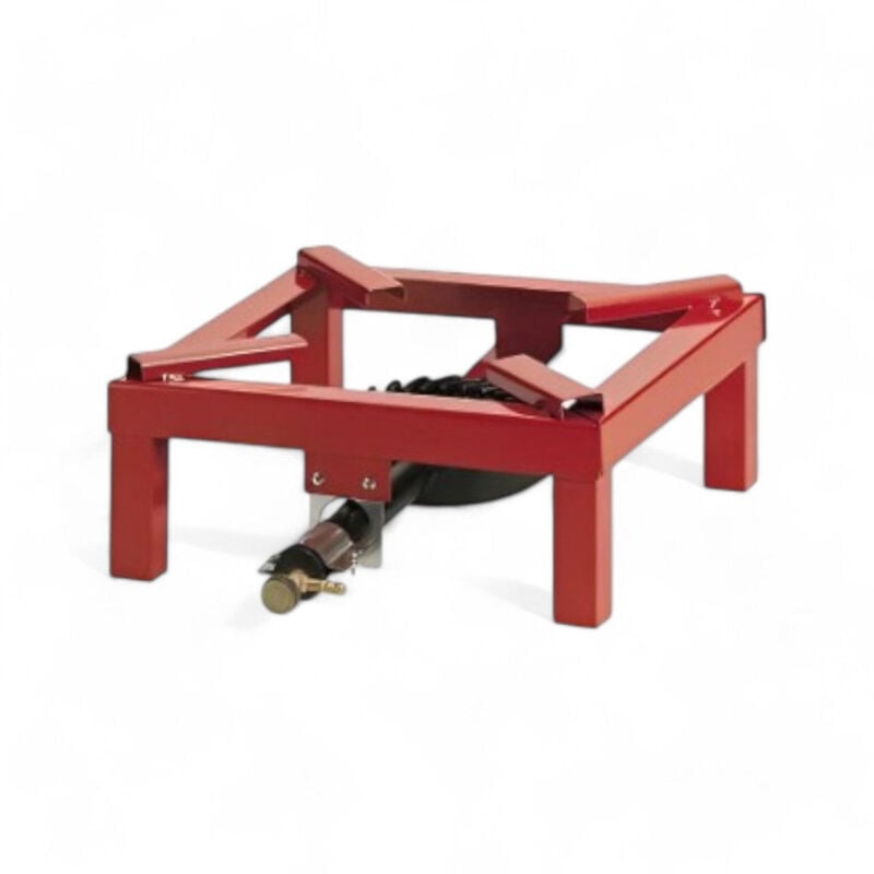 foto del prodotto no brand fornellone a gas in acciaio verniciato 30x30 cm con bruciatore in ghisa e regolazione potenza 8,5 kw consumo 617 g h 40x40