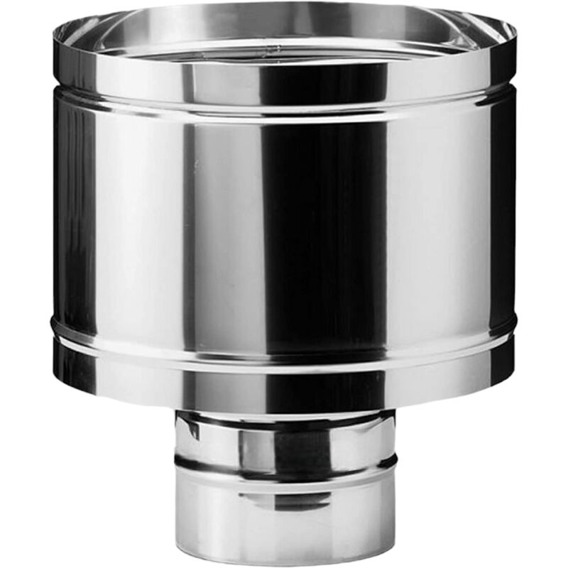 foto del prodotto no brand fumaiolo doppia parete antivento acciaio inox isolamento termico alta pressione lana di roccia 15 20 cm