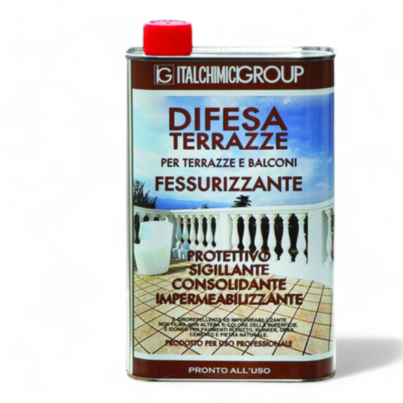 foto del prodotto no brand impermeabilizzante liquido per terrazze balconi tetti pavimentazioni in cotto e pietra antimuffa e impermeabile all acqua 1000 ml