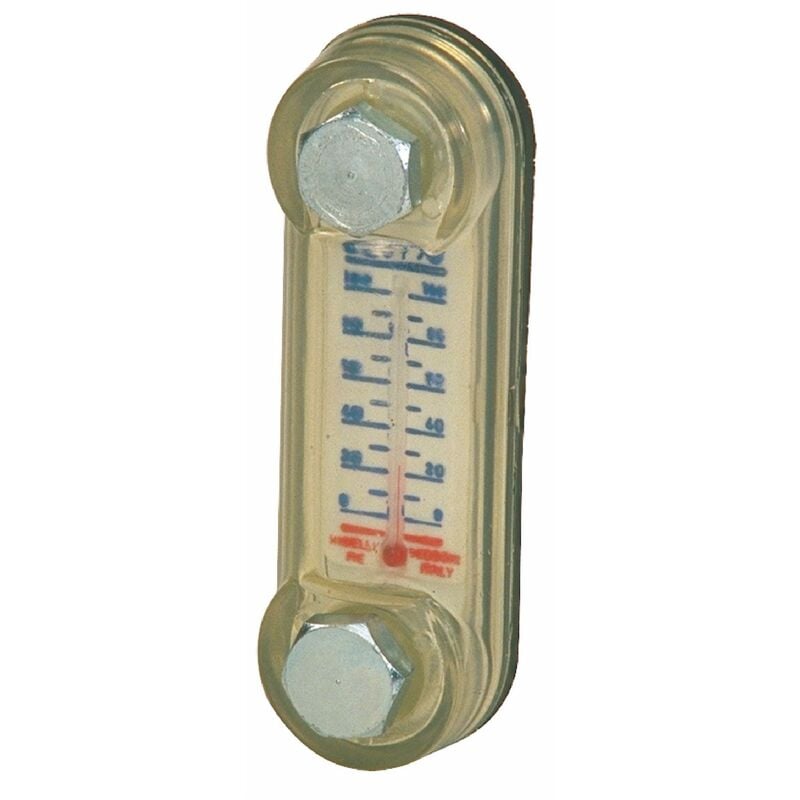 foto del prodotto no brand indicatore di livello con termometro in plastica interasse 127mm filetti m12