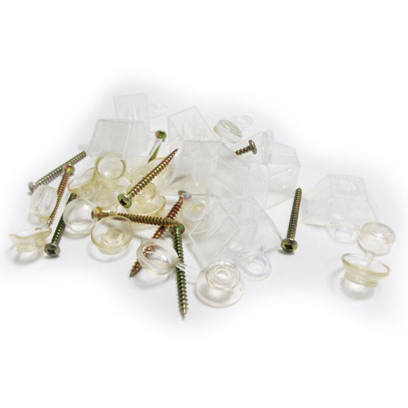 foto del prodotto no brand kit fissaggio greca onda grecata x10 standard, l 4 cm