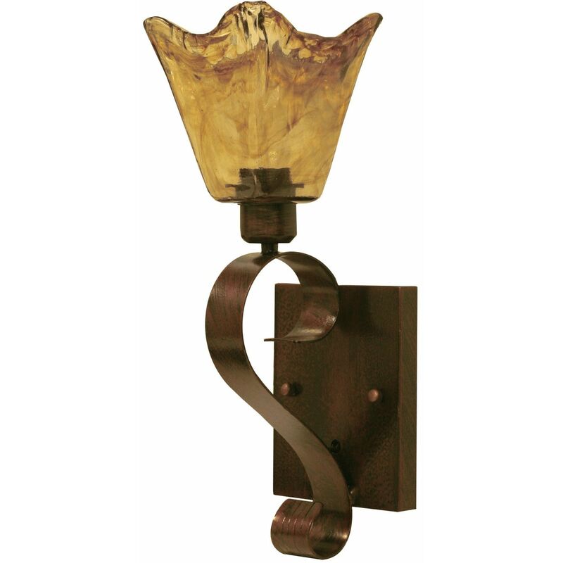foto del prodotto no brand lanterna a muro in metallo per interno bronzo anticato e27 mediterraneo lampedusa garden deluxe collection