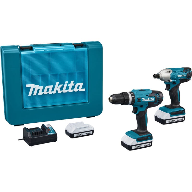 foto del prodotto no brand makita superkit 18vp 2ah dk18922 con 3 batt
