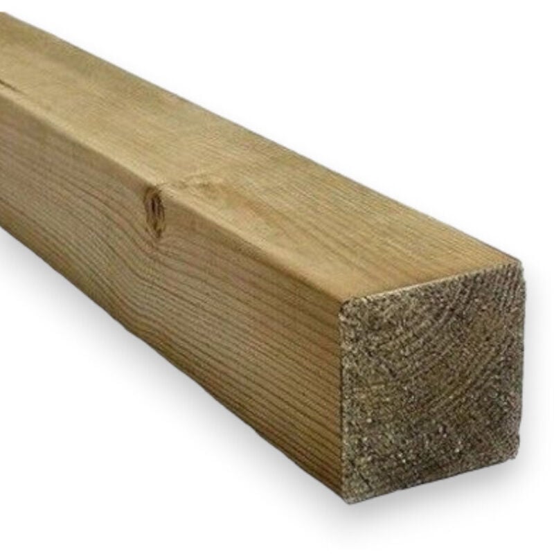 foto del prodotto no brand palo quadro in legno impregnato per recinzioni e strutture esterne cm 7x7xh160