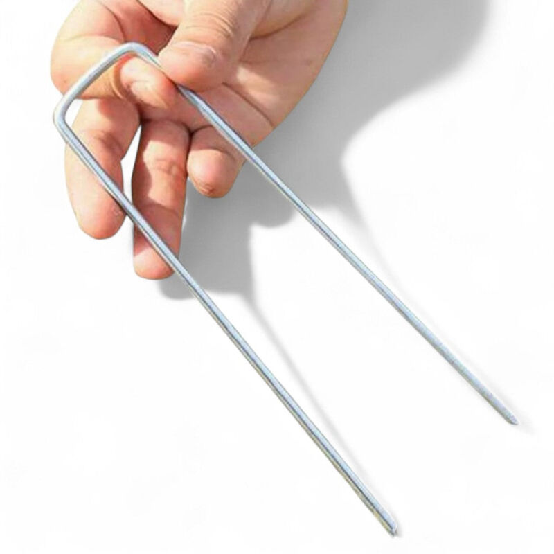 immagine 0 del prodotto no brand picchetti ad u per fissaggio prato 15 cm con confezione da 20 pezzi