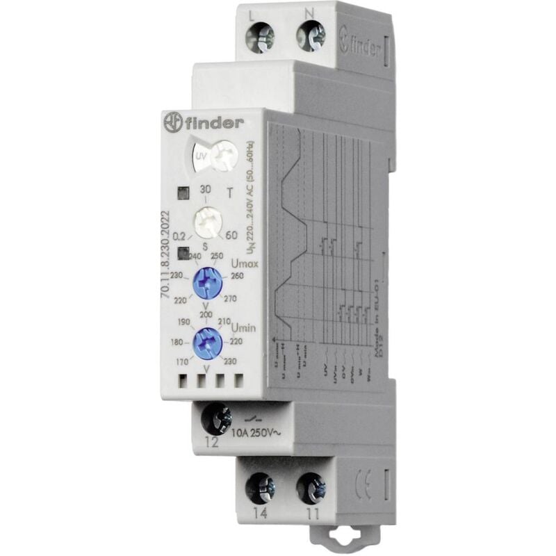 foto del prodotto no brand rel di monitoraggio 220 240 v ac 1 scambio finder 70.11.8.230.2022 1 pz.
