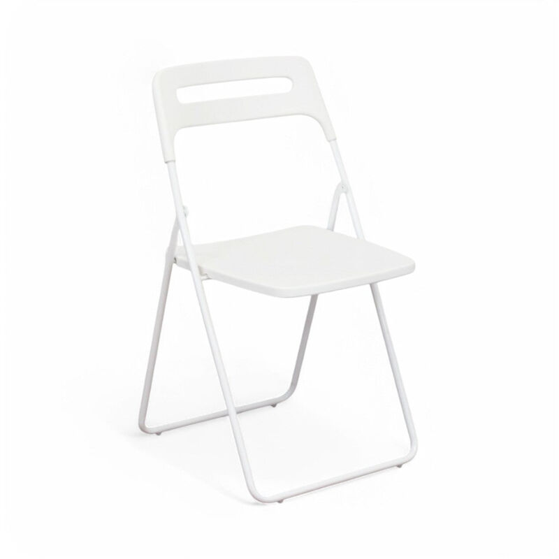 foto del prodotto no brand sedia senza braccioli in resina impilabile con schienale aperto 40x43xh78 cm elettra bianco