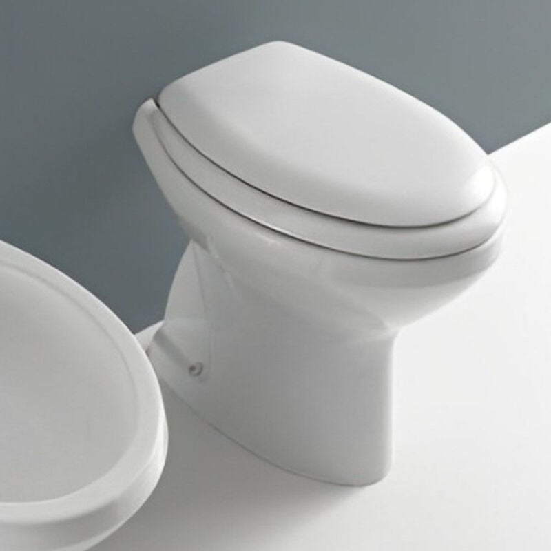 foto del prodotto no brand - sedile termoindurente per water in duroplast bianco chiusura normale donatello