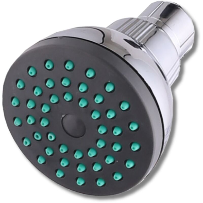 foto del prodotto no brand soffione doccia in abs cromato con funzione anticalcare getto singolo diametro 85 mm 1 2 pollice per bagno moderno