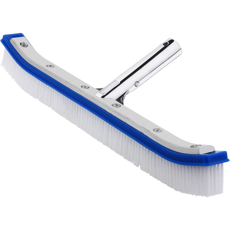 foto del prodotto no brand spazzola per piscina rinforzata 46 cm adatta a superfici standard setole in pvc rigido testa di collegamento in alluminio