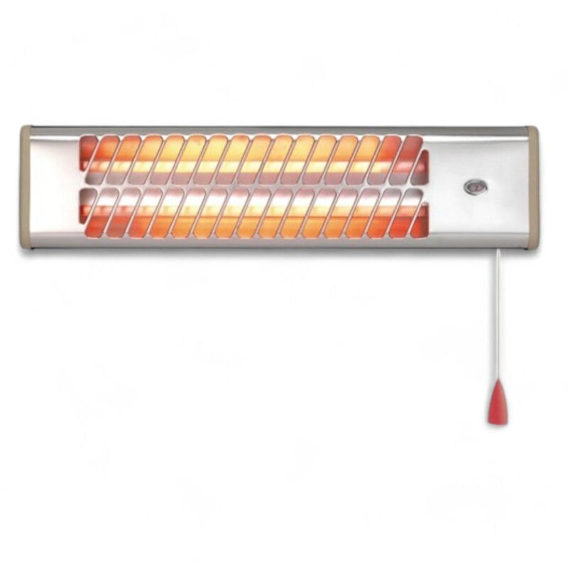 foto del prodotto no brand stufa elettrica al quarzo da muro 1200w con 2 livelli di riscaldamento 53x13xh12 cm