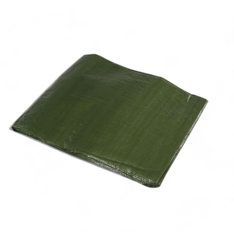 foto del prodotto no brand telo occhiellato bordato rinforzato polietilene verde blu 150 grammi mq con angoli robusti 4x5 mt