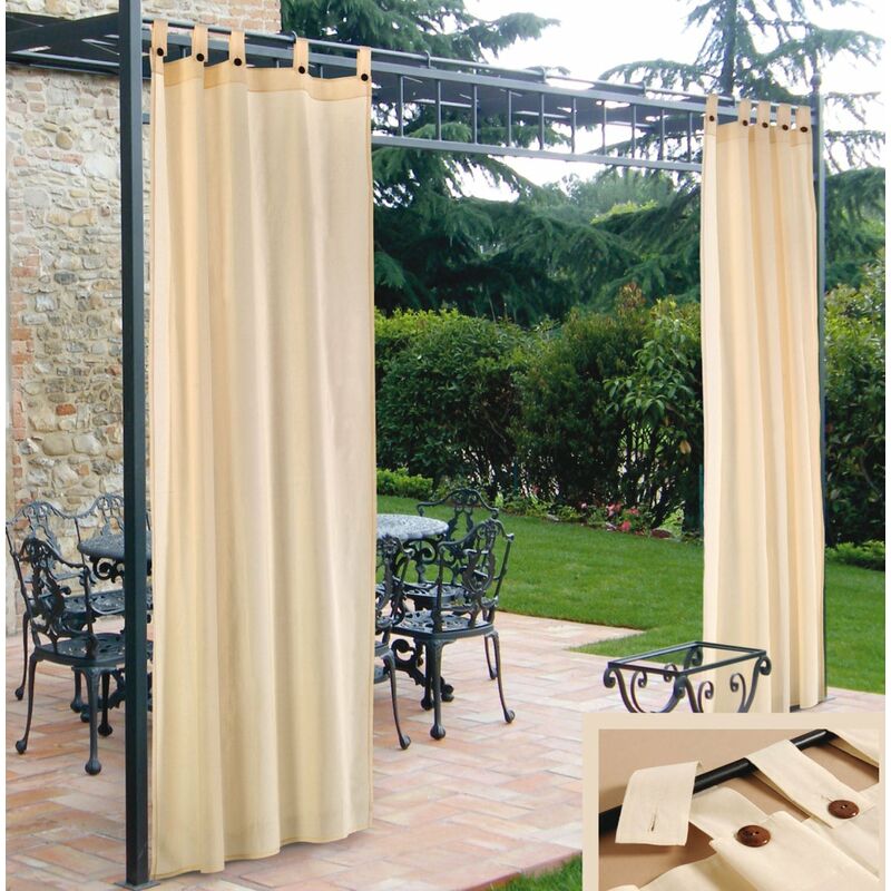 foto del prodotto no brand tenda gazebo idrorepellente con passanti bretelle poliestere 160x270 cm beige