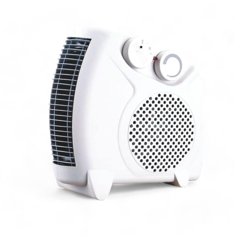 foto del prodotto no brand termoventilatore con termostato regolabile due posizioni 2000w con maniglia aria fresca calda 1000w 2000w orizzontale verticale
