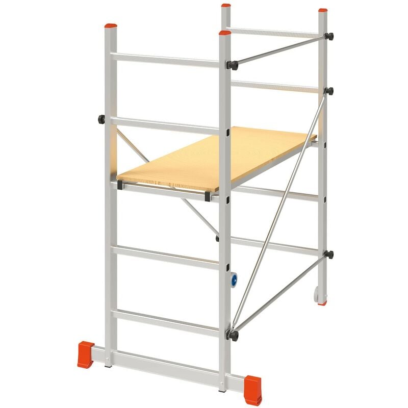 foto del prodotto no brand trabattello ponteggio in alluminio h285 cm portata 120kg step up hobby