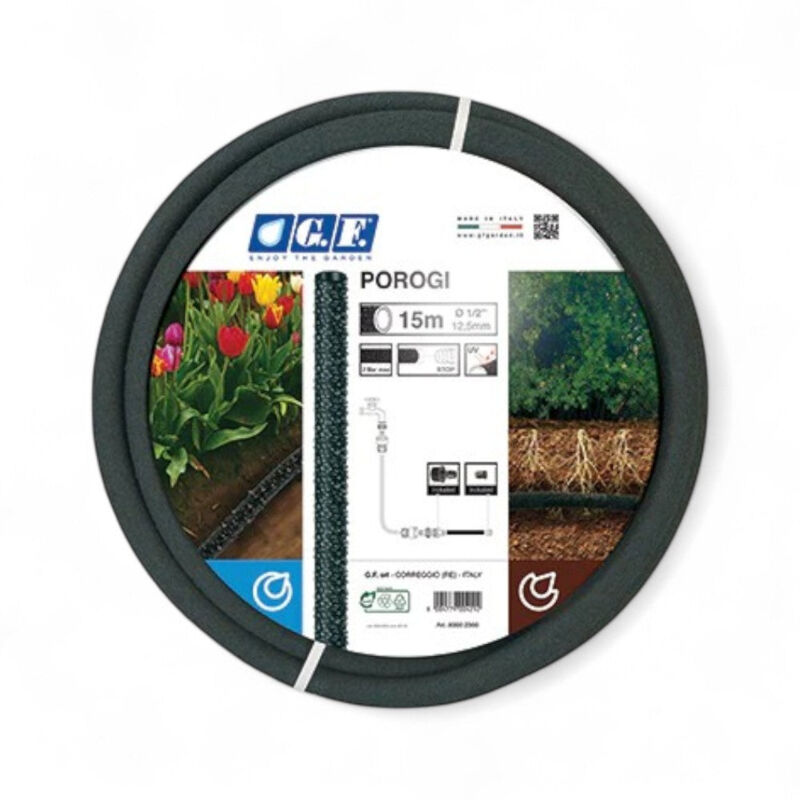 foto del prodotto no brand tubo poroso 1 2 nero 15 mt per irrigazione