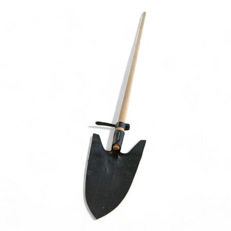 foto del prodotto no brand vanga in acciaio forgiato con manico in legno e staffa girevole ideale per giardinaggio altezza 169 cm lunghezza 28 cm