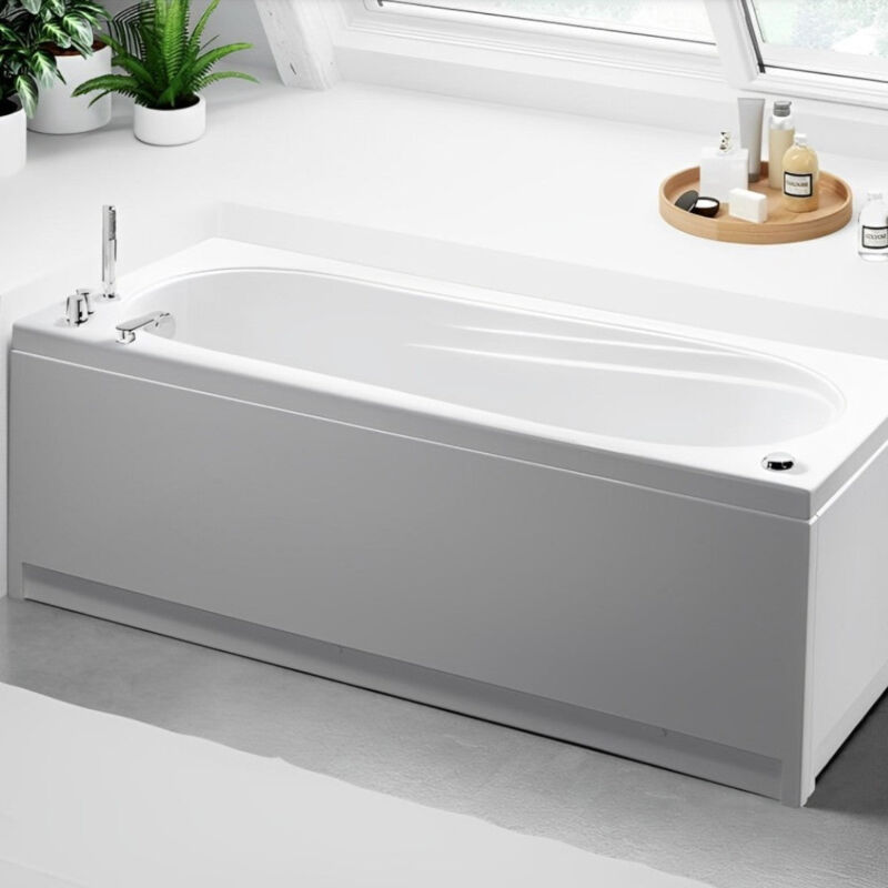 foto del prodotto no brand vasca da bagno rettangolare solo guscio in acrilico bianco 150x70 cm