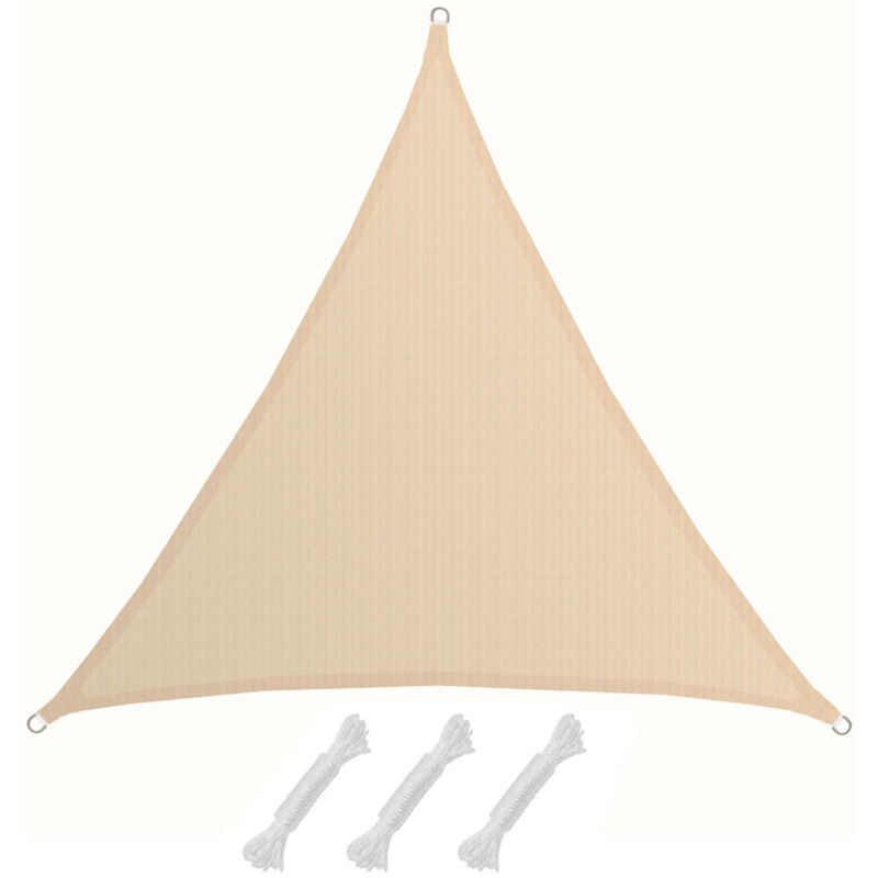 foto del prodotto no brand vela parasole atacama crema triangolare l 5x5x5m hdpe