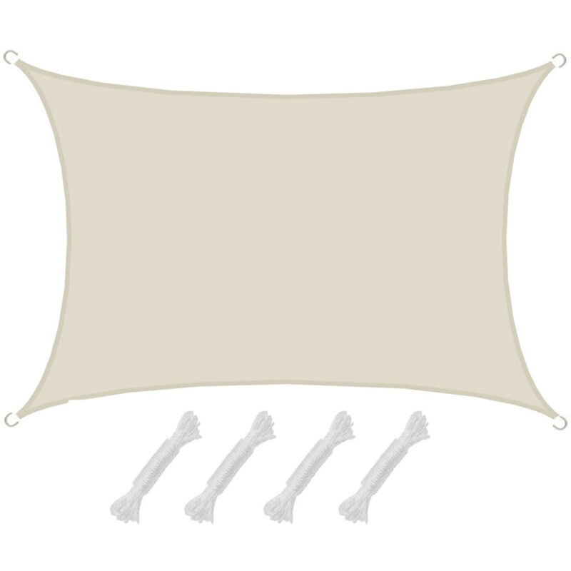 foto del prodotto no brand vela parasole rettangolare namib l 3x4m poliestere beige