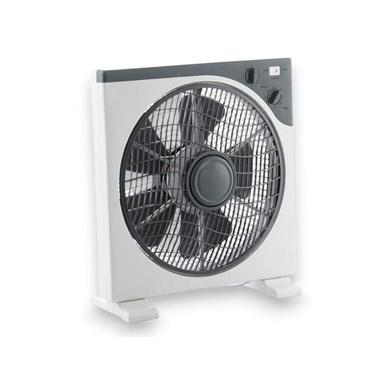 foto del prodotto no brand ventilatore box lame in resina con 3 velocit e timer regolabile per casa diametro 30 cm