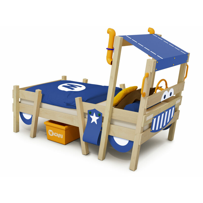 foto del prodotto no brand wickey letti per bambini, culla crazy sparky pro teleone 90 x 200 cm blu