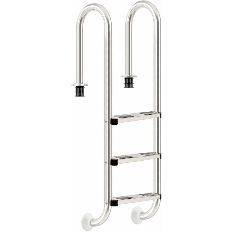 foto del prodotto no brand zelsius scala per piscina in acciaio inox con 3 gradini 50,2 x 36,5 x 158 cm