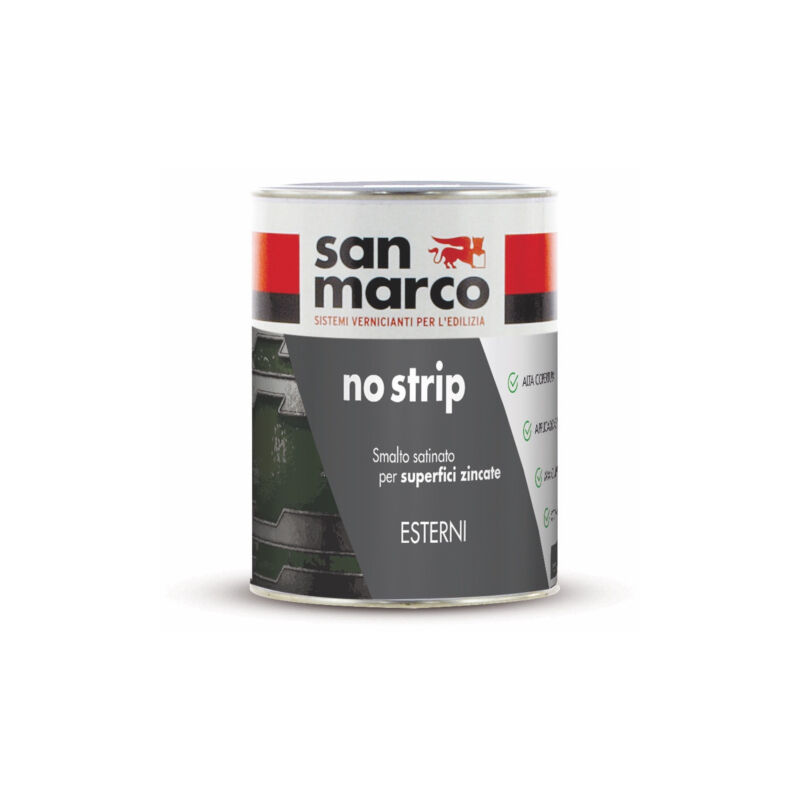foto del prodotto no strip smalto per superfici zincate nero lt 0,75